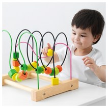IKEA 이케아 MULA 나무구슬꿰기 유아동어린이 장난감