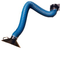 접이식 국소 배기 장치 암 자바라 후드 정화기 흡입, 벽걸이형 4m 3단면(200mm)
