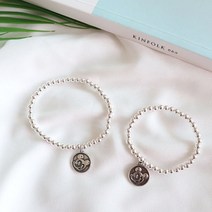 아이엄마커플 팔찌 아이랑엄마랑 실버925 실버볼 팔찌 미키마우스 은팔찌 각인가능 미아방지팔찌, 아이용, 각인추가(배송메시지필수기재)