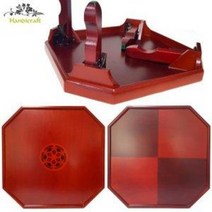 정팔각 나무교자상 접이식 (원목밥상 나무찻상 다과상, 1.5상감