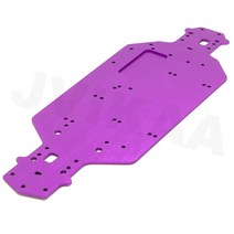 RC 자동차 HSP 03001 03602 알루미늄 합금 금속 섀시 3MM 두께 1/10 업그레이드 부품 플라잉 피쉬 94103/94123, 02 보라색