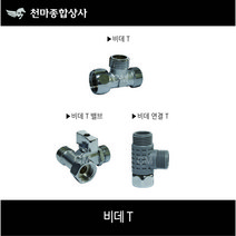 비데T 티밸브 연결T 비데 T밸브 수도연결 관붙이앵글밸브 수도아답타, 2. 비데 T밸브