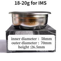 IMS 컴피티션 시리즈 B702TH26.5M 용 커피 필터 바구니 머신 파우더 컵 보울 정밀 2 9/20g, 01 20g for IMS