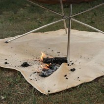 캠핑 BBQ 그릴 화로대 난로 방염 시트 방염포, L(56*60)