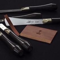 전문 가죽 가장자리 숱이 칼 공예 샤프 커터 스카이빙 절단 도구 스틸 호두 손잡이