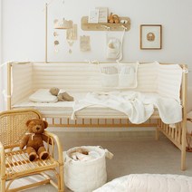 헬로미니미 [국산] 순면 고밀도 범퍼가드침대 범퍼가드 침대맞춤쿠션(벨라 보니 쁘띠라뱅), 보니유아