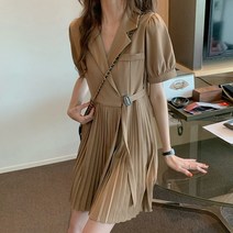 상견례원피스 플리츠 치마 돌잔치엄마원피스 꾸안꾸룩