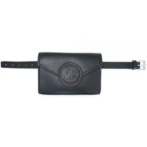 허리 벨트백 가방 힙백 스포츠 Michael Kors 정품 가죽 Mk 로고 패니 팩 블랙 블랙. L/XL