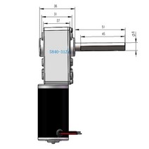 웜기어 감속기 모터 높은 토크 DC 12V 24 볼트 전기 웜 기어 모터, 03 27rpm_01 12V