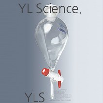 (JLS) Superior Separatory Funnel 100ml ~ 500ml 특급유리 분별깔대기 분액깔대기 분액여두 분액펀넬 파이렉스분액여두, YL-SF340 (500ml) 1ea