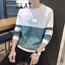 다국적 남성용 프린트 캐주얼 맨투맨