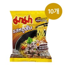 태국 마마 라면 인스턴트 누들 민스드 포크 플레이버 60g x 10개 MAMA Instant Noodles Pack Flavor, 1개