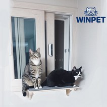 윈펫 윈펫 고양이 창틀 창문 선반 윈도우 캣타워 카펫스크래처 포함 기본형, 단품