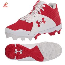 언더아머 포인트화 리드오프 3023441-600 적+백 야구화