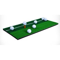 골프스윙연습기 연습매트 실내용 가정용골프존 인조잔디, 골프스윙투톤연습매트SB 60x27(화이트선)