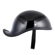 오더봇 티티앤코 반모 경량 꼬리 헬멧 TT503 클래식 레트로 바이크 할리 하프 페이스, XXXL, 유광블랙