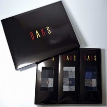 DAKS DAKS양말 남성 설 선물세트 명품양말 깔끔한 식탁보 무늬 애플 아울렛 엘르양말 사상점 336 3족