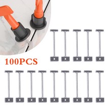 건설 도구 실노 천을 마 상자 홀더100pcs 1.5mm 교체 강철 바늘 바닥 벽 타일 레벨링 시스템 레벨러 교체 가능한 핀 타일링 건설 도구, 협력사, 은