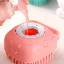 디엠몰 보글보글 풍성한거품만들기 클렌징폼 바디워시 거품 제조기 버블메이커 브러쉬 실리콘, 블루, 1개입