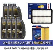 GScaltex kixxPAO 더뉴맥스크루즈(1세대NC)2.2디젤 킥스파오 7L-보쉬096-A2445, 5w30