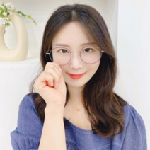 가벼운 7g 국산 수제 남자 여자 베타 티타늄 무광 엔틱 원형 안경테