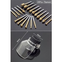 조각칼 목공예 공구 조각도 HSS Dremel 라우팅 티타늄 밀링 우드 로터리 나이프 파일 커터 목공 조각 도구, 12 21Pcs Titanium-B