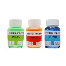 PH 펜 교정 용액 80ml 3 병 측정기 정확한 적합한 표준 버퍼, 한개옵션0