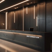 심플릭 INFORMATION 인포메이션 아크릴 스카시 간판, 블랙유광