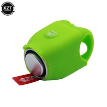 가벼운미니벨로 자전거 새로운 자전거 벨 120db 방수 사이클링 전기 호른 미니 휴대용 실리콘 MTB 도로 핸, 03 green