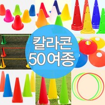 칼라콘 모음 트레이닝 라바콘 콘 체육대회 용품 훈련, I02-칼라접시콘(오렌지)7개★