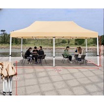 조립식바베큐장 농막 대형 천막 캐노피 캠핑장 3x6M, 사각프레임 3x6 카키