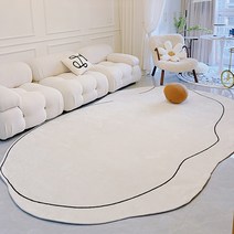 캐시미어풍 화이트 카페트 구름 불규칙1라인 3SIZE