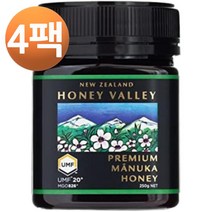 액티브 마누카 꿀 UMF 20+ 벌꿀 250g, 4팩