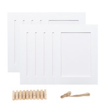 트렌드포유 사진관 무지 사진 종이액자 3x5 페이퍼프레임 미니 종이프레임 종이액자프레임 페이퍼액자 다이소, 종이 액자 3 x 5 화이트 10P + 사은품