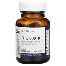 Metagenics 비타민D3 5 000 + K 소프트젤 60정102808