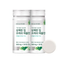 구강유산균 츄어블 애플민트맛 구강영양제 잇몸영양제 2달분 60정 잇몸병 관리, 2개, 1개기준 (30정/1달분)