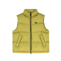 LEE 하이넥 다운 베스트 머스타드 High-Neck Down Vest Mustard LE2303VT02MU 303550