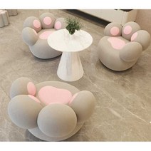 패브릭 소파 고양이 발 거실 인테리어 디자인 필링, D 핑크