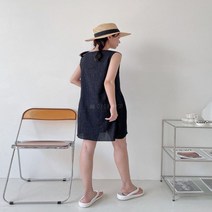 다잇템 여자 롱 Y넥 SS 지지미 원피스 (8768557)