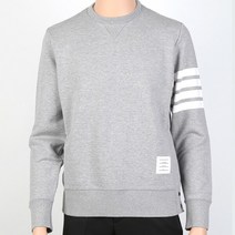 [톰브라운] [명품] 23SS 사선 완장 클래식 남성 맨투맨 그레이 MJT021H 0053