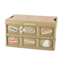 스카이트립 에어즈락 일반형 캠핑테이블 폴딩박스 차박 세트, 일반형 박스 탄 + 우드 상판 + 스티커