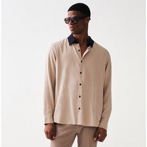 [STCO]에스티코 베이지 클래식핏 영포멀 클레릭 셔츠