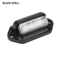 오토바이트레일러 바이크 자전거 트레일러 캐리어 트럭 사이드 마커 조명 6 LED 전구 자동차 라이센스 번호, 01 1pc Black, 01 1pc Black