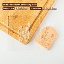 쿠키커터 쿠키틀 웨딩 케이크 장식 도구 프레스 스탬프 Embosser 비스킷 Fondant Sugarcraft 금형, bride and groom C
