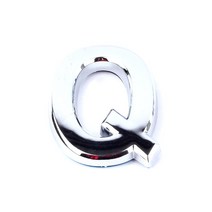 1pc 높이 5cm 현대 실버 플 라크 편지 자리 스티커 플레이트 로그인 NZ 알파벳 엠 블 럼 장식 자동차 스티커 DIY 로고, 큐