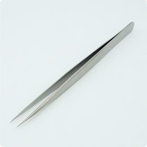 실키 핀셋. 속눈썹 연장 펌 파마 네일 미용 재료, 1개, 실버 아이(I) 타입
