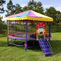 유치원 트램폴린 대형 바깥놀이 방방이 점핑머신, 4. 오렌지 4호 6제곱미터