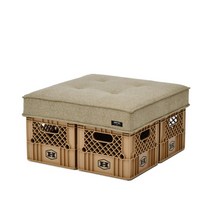 하이브로우 밀크 소파 플랫 3 COLOR, 밀크 소파 플랫 (그레이), (+) 4EA WHITE MILK BOX