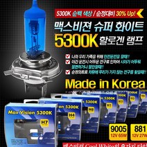 주닉스 (2개1세트) 백색 맥스비젼 차량 할로겐 램프 전구 전조등 안개등 12V 55W h1 h3 h4 h7 h8 880 881 9005 9006 hb3 hb4, 맥스비젼(2개1세트)-HB3(9005)