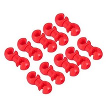 일본직발송 9. VGEBY 10Pcs 오토바이 자전거 브레이크 기어 케이블 S형 후크 클립 정리용 와이어 버클 클, One Size_레드, 레드